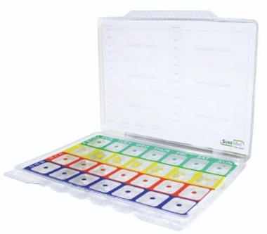 Picture of weekly coloured complete tray